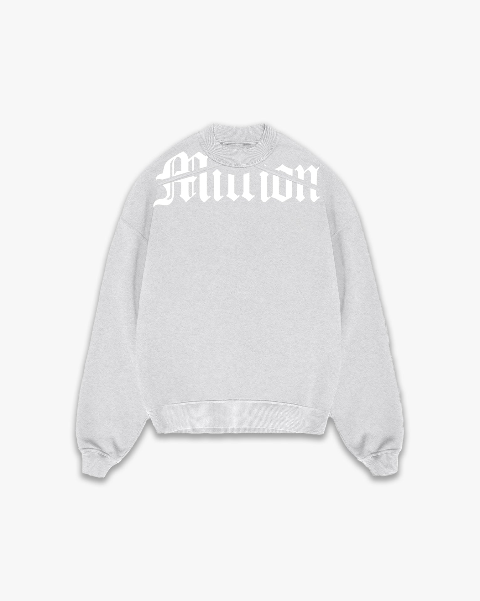 Sweatshirt White Cortar Cinzenta