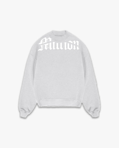 Sweatshirt White Cortar Cinzenta