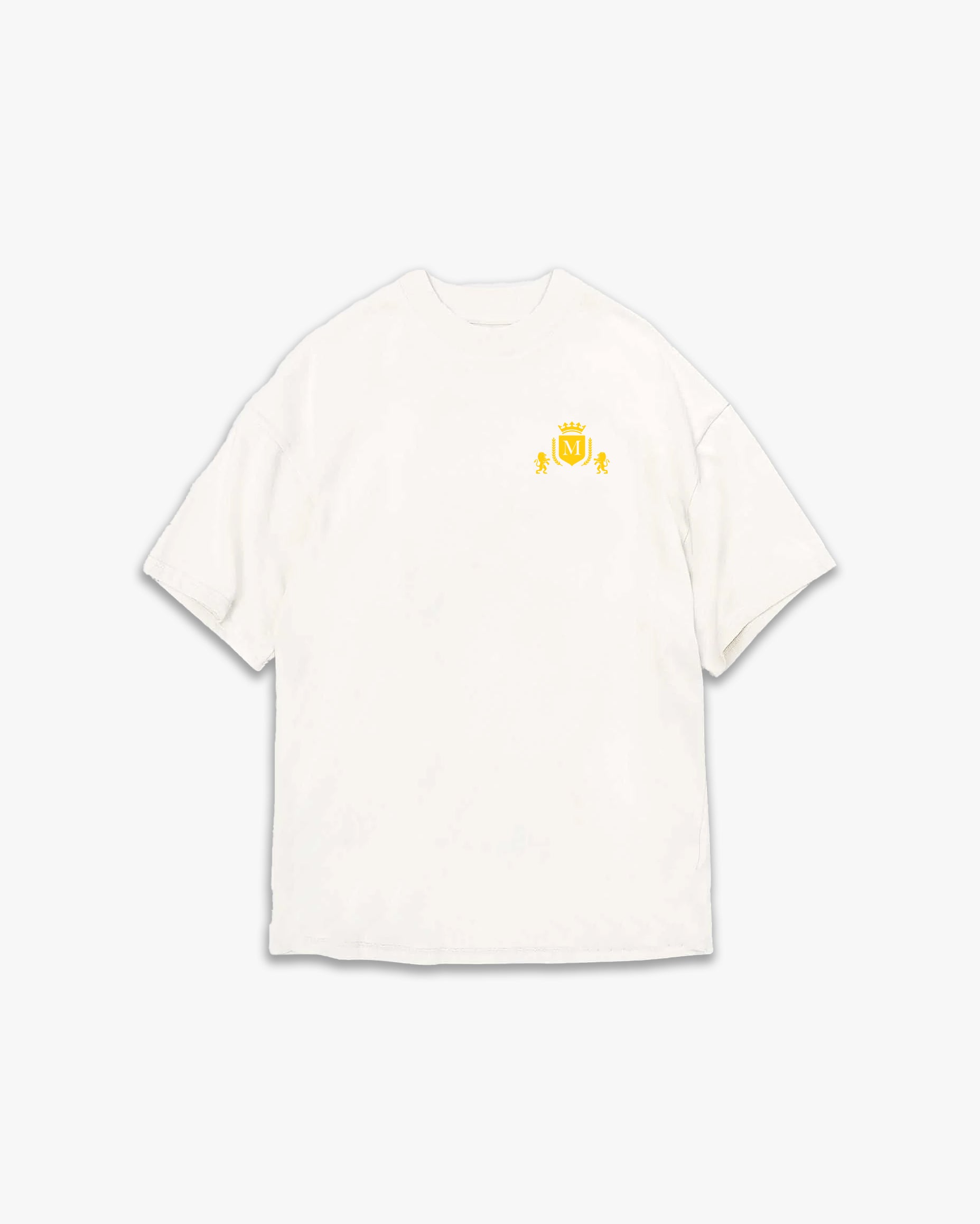 T-Shirt com Logótipo Branca Amarela
