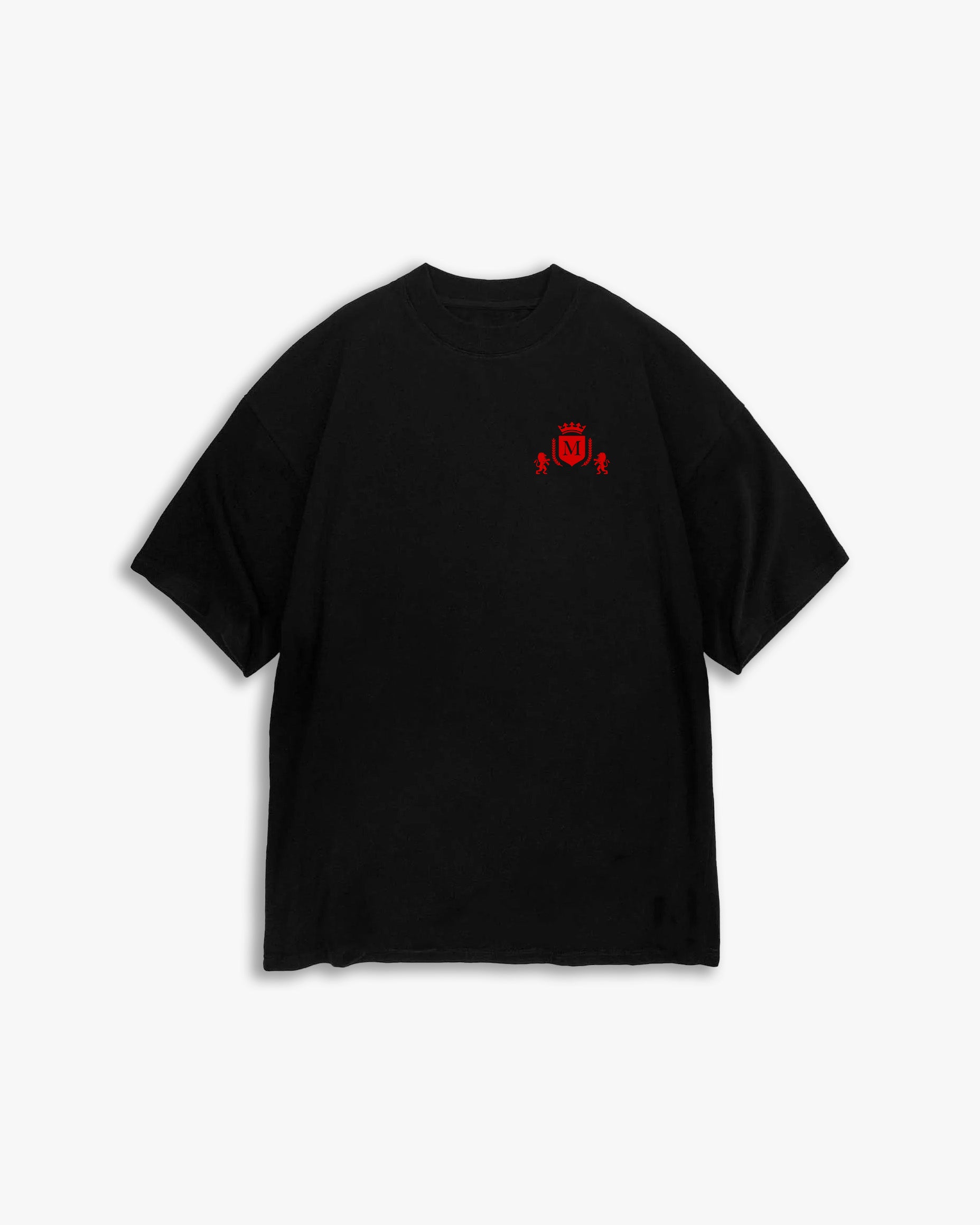 T-shirt Logo Preta Vermelha